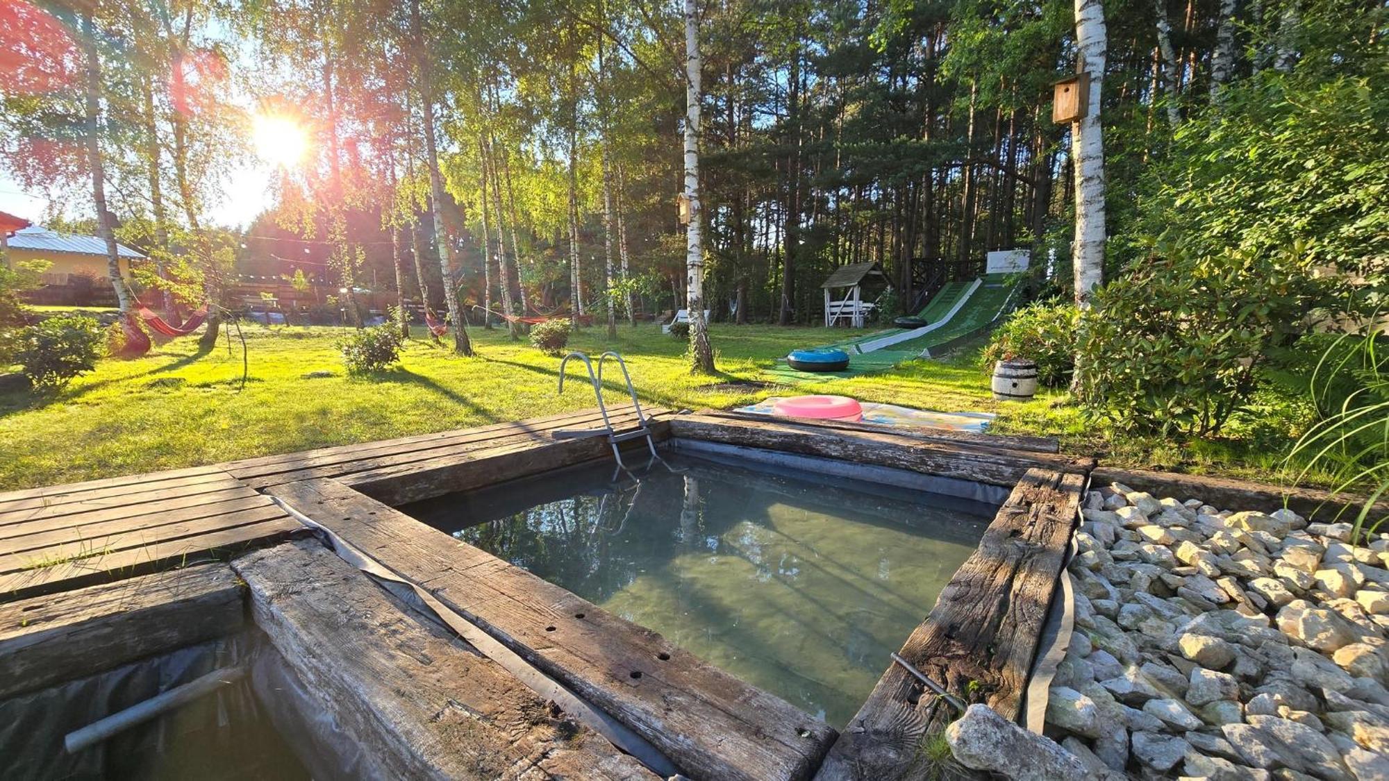Vip Village Las Woda Rower - Podgrzewany Basen, Balia, Sauna Miedzierza Εξωτερικό φωτογραφία