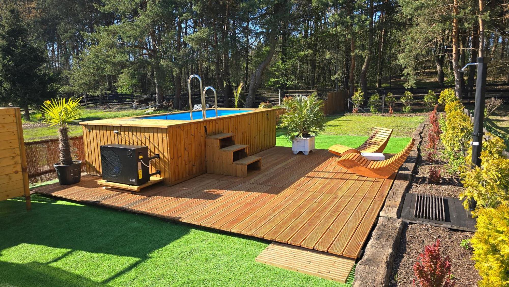 Vip Village Las Woda Rower - Podgrzewany Basen, Balia, Sauna Miedzierza Εξωτερικό φωτογραφία